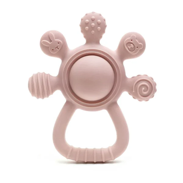 Erduo bébé autisme sensoriel Silicone anneaux de dentition anxiété dent jouet à mâcher bébé hochets jouets de dentition à mâcher pour enfants soulagement des gencives