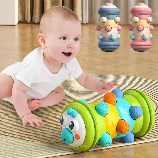 Jouet à rouleau rampant pour bébé de 0 à 12 mois, jouet sensoriel pour activité infantile, temps du ventre, développement éducatif Montessori